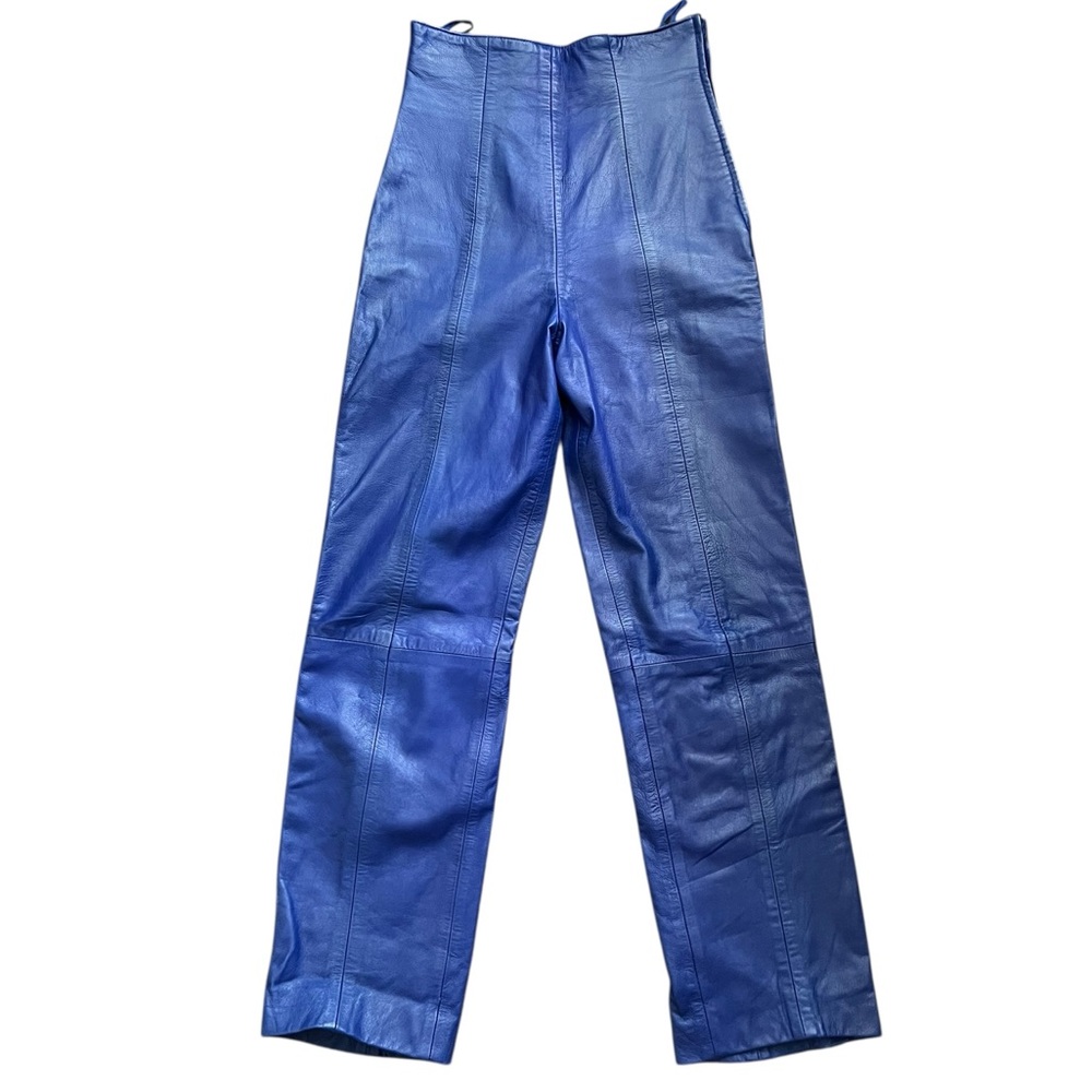 Vintage Michael Hoban for North Beach Leather High-Waisted Leather Pants SZ 5/6
